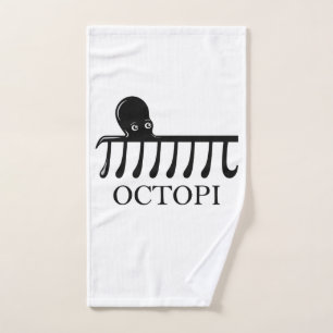 Octopi - Funny Pi Octopus Math Hand Towel