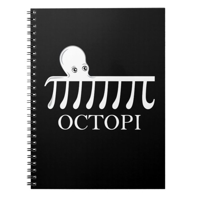 Octopi - Funny Pi Octopus Math Notebook (Front)
