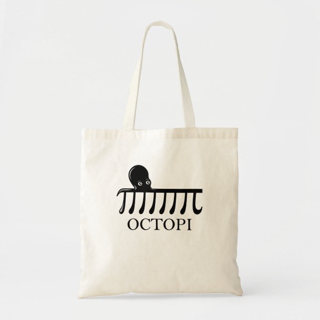 Octopi - Funny Pi Octopus Math Tote Bag (Front)