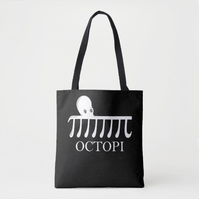 Octopi - Funny Pi Octopus Math Tote Bag (Front)