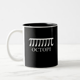Octopi - Funny Pi Octopus Math Two-Tone Coffee Mug