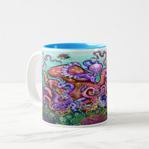 Octopi Parenti Two-Tone Coffee Mug