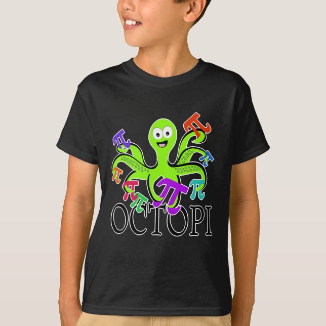 Octopi Pi Day T-Shirt (Front)
