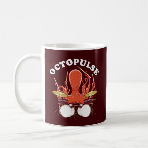 Octopulse   Octopus Drummer Coffee Mug