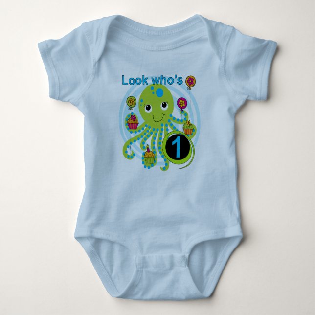 Octopus 1st Birthday T-shirts and Gifts (Front)