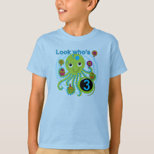 Octopus 3rd Birthday T-shirts and Gifts