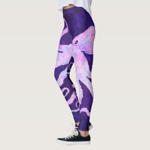 Octopus 6 In Light Pink - Leggings