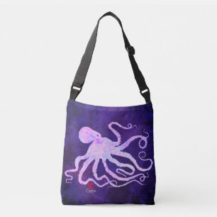 Octopus 6 In Light Pink - Medium Cross Body Tote