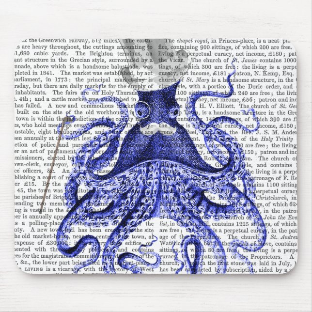Octopus About Town Mouse Pad (Front)