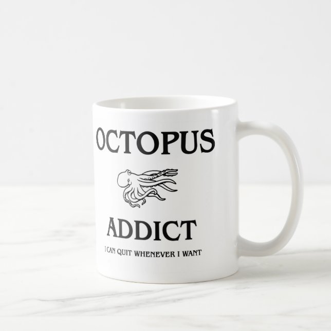 Octopus Addict Coffee Mug (Right)