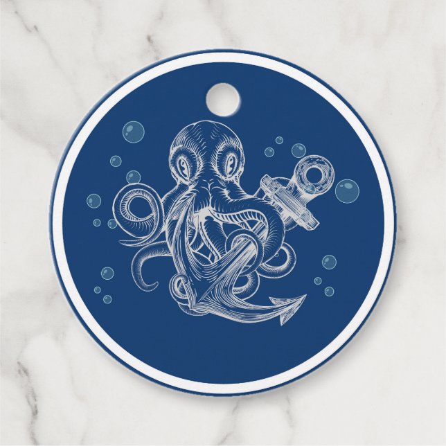 Octopus Anchor Favour Tags (Front)