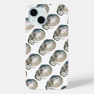 Octopus Argonaut, Vintage Marine Life Animals iPhone 15 Case