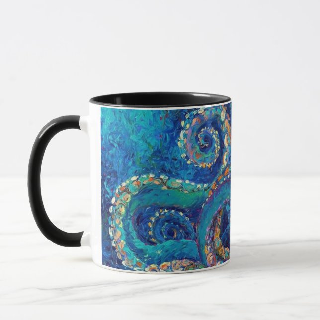 Octopus art mug (Left)