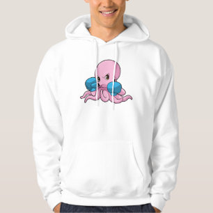 Octopus as Boxer with Boxing gloves Hoodie