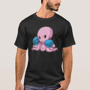 Octopus as Boxer with Boxing gloves T-Shirt