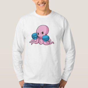 Octopus as Boxer with Boxing gloves T-Shirt