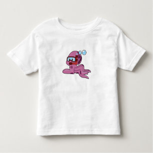 Octopus as Diver with Snorkel Toddler T-Shirt