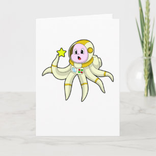 Octopus as Diver with Star Card