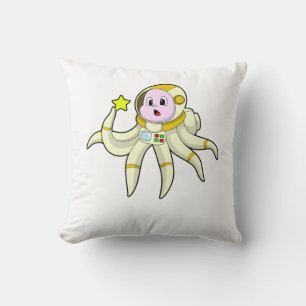 Octopus as Diver with Star Cushion