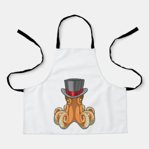 Octopus as Gentleman with Top hat Apron