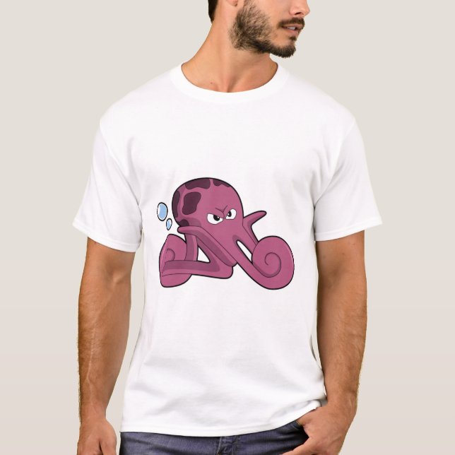 Octopus as Motorycycle T-Shirt (Front)