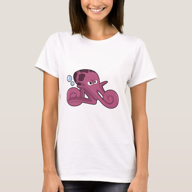 Octopus as Motorycycle T-Shirt (Front)
