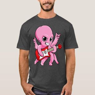Octopus as rock with a guitar T-Shirt