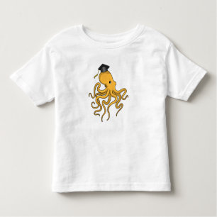 Octopus as Student with Diploma Toddler T-Shirt