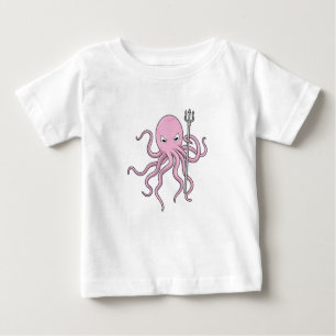 Octopus as Wizard with Trident Baby T-Shirt