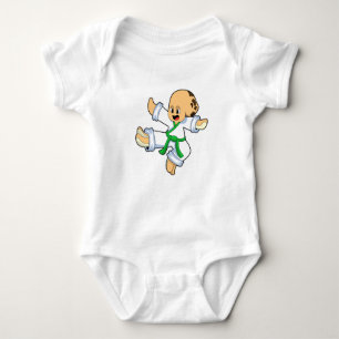 Octopus at Martial arts Karate Baby Bodysuit