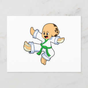 Octopus at Martial arts Karate Postcard