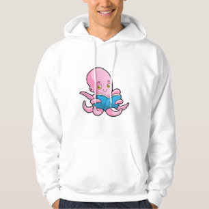 Octopus at Reading a Book Hoodie