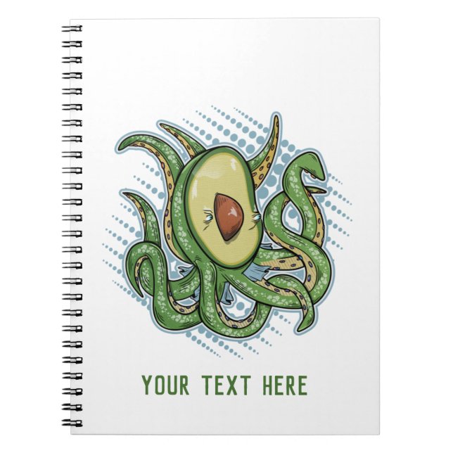 Octopus Avocado Notebook (Front)