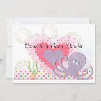 Octopus Baby Shower Invitation