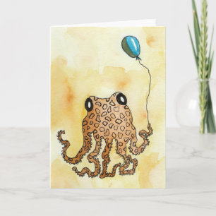 Octopus & Balloon Card