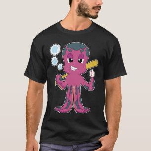 Octopus Baseball Baseball bat Sports T-Shirt
