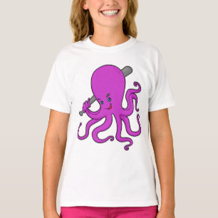 Octopus Baseball Baseball bat T-Shirt