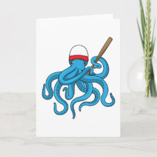 Octopus Baseball bat Baseball Card