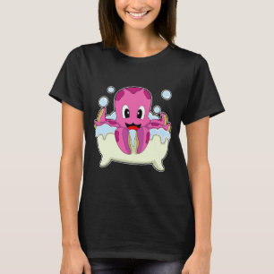 Octopus Bathe Bathtub T-Shirt
