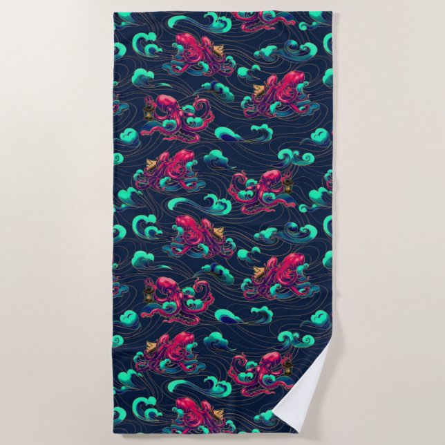 Octopus Beach Towel (Front)