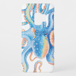 Octopus Blue Watercolor Art Case-Mate Samsung Galaxy S9 Case