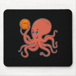 Octopus Bysketbyll Player Bysketbyll Sports  Mouse Pad