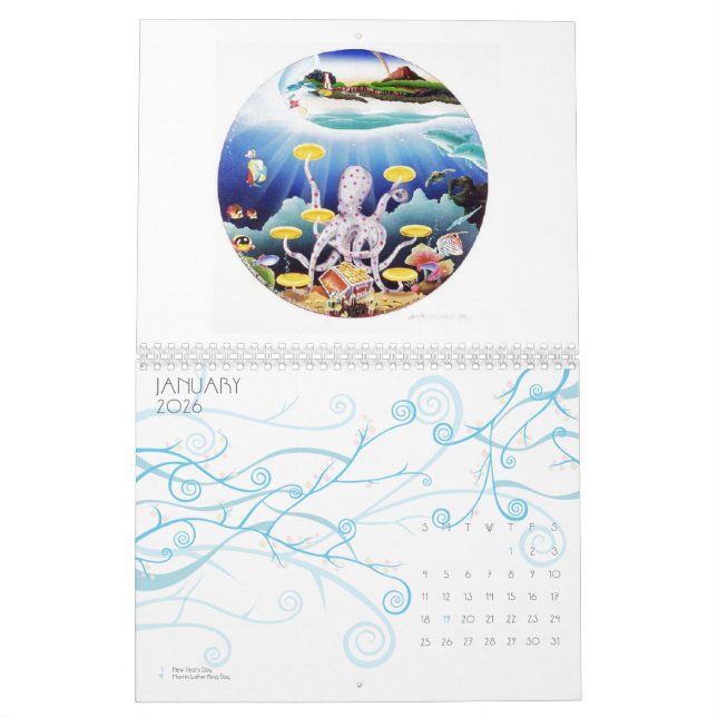 Octopus Calendar (Jan 2026)