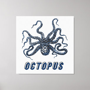 Octopus canvas print
