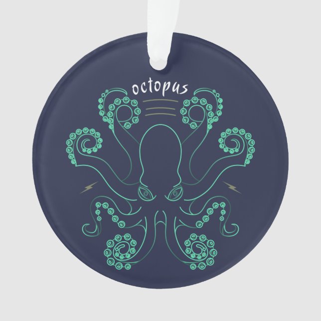 Octopus Cephalopod Tentacles Ornament (Front)