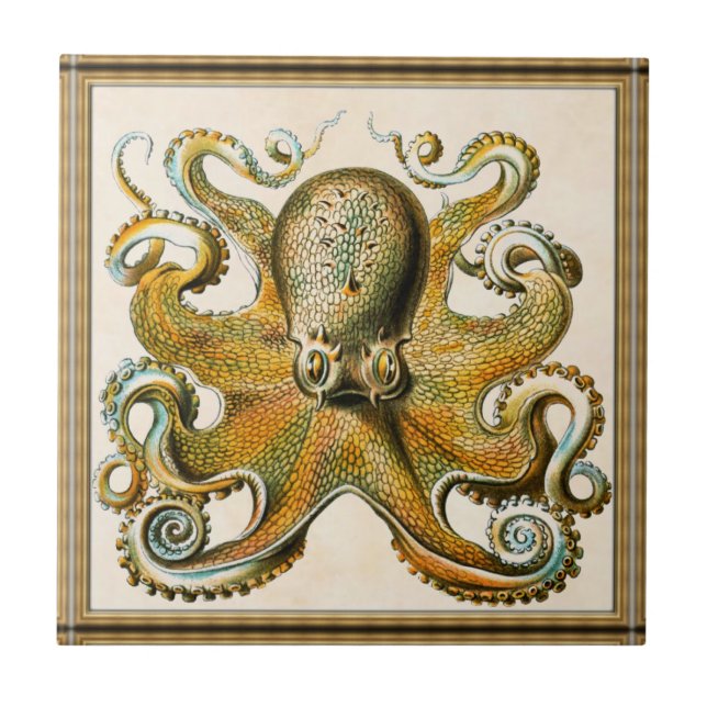 Octopus Ceramic Tile (Front)