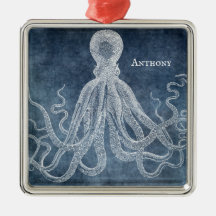 OCTOPUS CHRISTMAS ORNAMENT | RETRO VINTAGE OCTOPUS