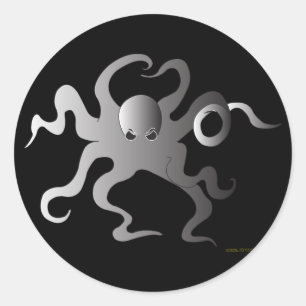 Octopus Classic Round Sticker