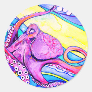 Octopus  classic round sticker