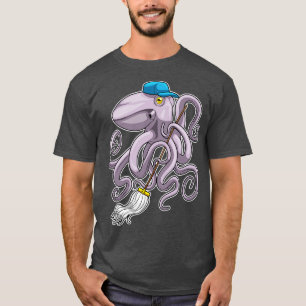 Octopus Cleaner Mop T-Shirt